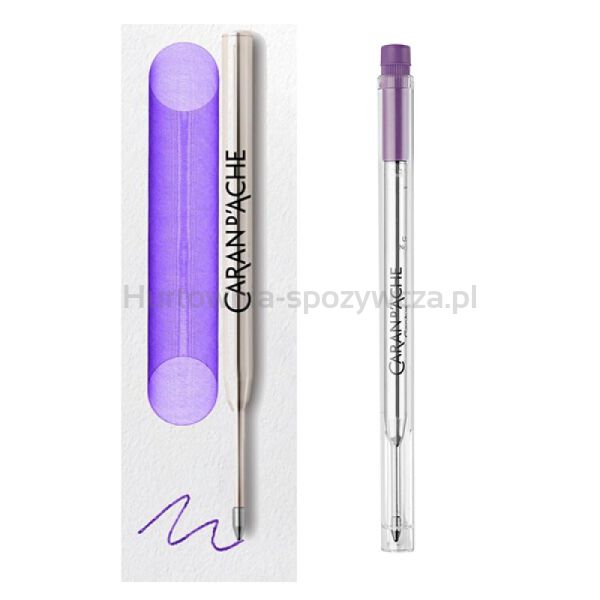 Wkład CARAN D'ACHE Goliath, do długopisu 849, M, fioletowy - 4