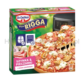 Dr. Oetker Pizza Rigga szynka i pieczarki z sosem czosnkowy 257 g