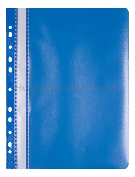Skoroszyt OFFICE PRODUCTS, PP, A4, miękki, 100/170mikr., wpinany, niebieski