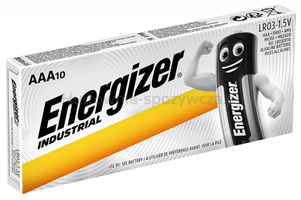 Bateria Energizer Industrial, Aaa, Lr03, 1,5V, 10Szt.