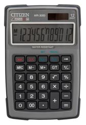 Kalkulator Wodoodporny Citizen Wr-3000, 152X105Mm, Szary