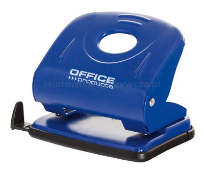 Office Products Dziurkacz dziurkuje do 30 kartek, metal, niebieski 