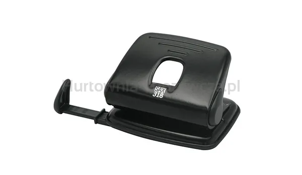 Sax Dziurkacz 318, dziurkuje do 15 kartek, czarny 