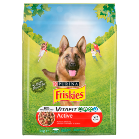 Friskies Karma Dla Psów Active Z Wołowiną 3Kg