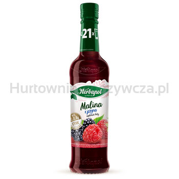 Herbapol Syrop Owocowy Suplement Diety Malina Z Jeżyną Z Wit. C, D, B6 I Cynkiem 420Ml