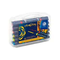 Markery Akrylowe Dwustronne Trókątne Astra Art&Amp;Hobby - 12 Szt. Walizka