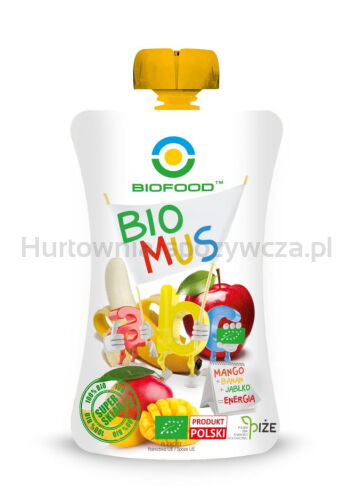 Mus Mango - Bananowo - Jabłkowy Bezglutenowy Bio 120 G - Bio Food [BIO]