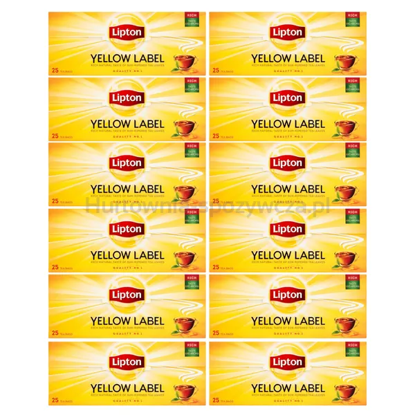 Lipton Herbata Yellow Label 25 Torebek