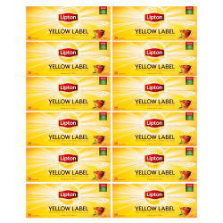 Lipton Herbata Yellow Label 25 Torebek x 16 sztuk