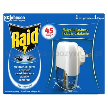 RAID - urządzenie elektryczne z płynem 45 nocy 27ml
