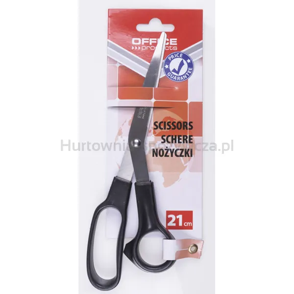 Nożyczki Biurowe Office Products, Klasyczne, 21Cm, Czarne