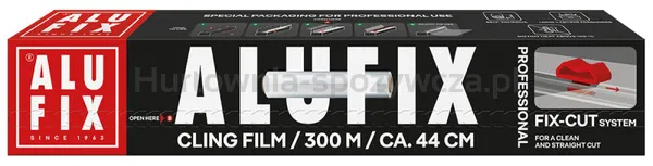 Folia spożywcza ALUFIX Fix-Cut, PVC, 44cmx300m