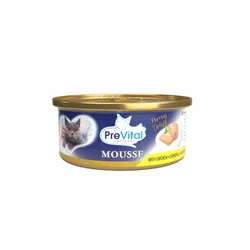 PreVital mini puszka - Mus dla dorosłych kotów z kurczakiem 85g