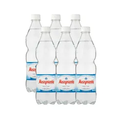 Muszynianka Woda mineralna gazowana, średnionasycona CO2 0,6 l