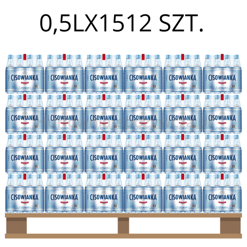 Woda Cisowianka Gazowana 500Mlx1512szt.(Paleta)