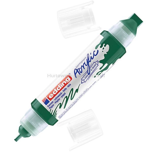 Marker akrylowy 3D e-5400 EDDING, podwójny, 2-3 mm, 5-10 mm, zielony mech - 2