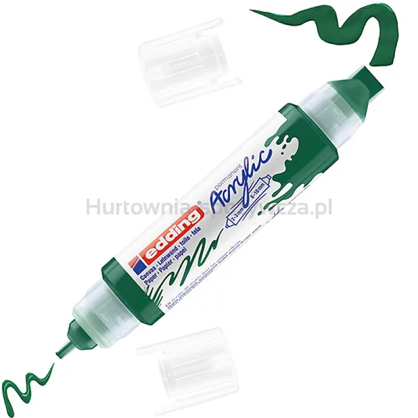 Marker akrylowy 3D e-5400 EDDING, podwójny, 2-3 mm, 5-10 mm, zielony mech