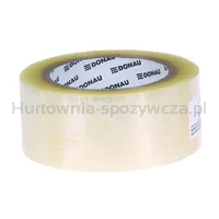Taśma pakowa DONAU Hot-Melt , 48mm, 132m, 40mikr., transparentna - 2