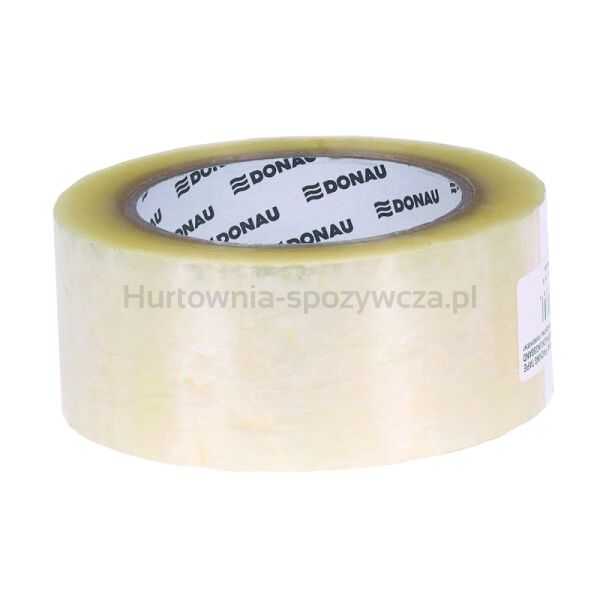 Taśma pakowa DONAU Hot-Melt , 48mm, 132m, 40mikr., transparentna - 2