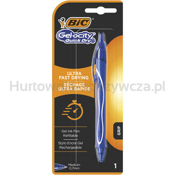 BIC Gel-ocity Quick Dry Długopis żelowy niebieski Blister 1 sztuka