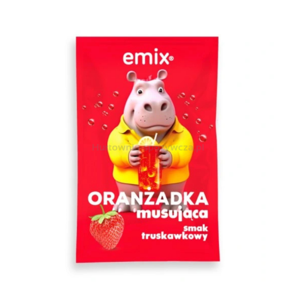 Oranżadka musująca smak truskawkowy emix 16g