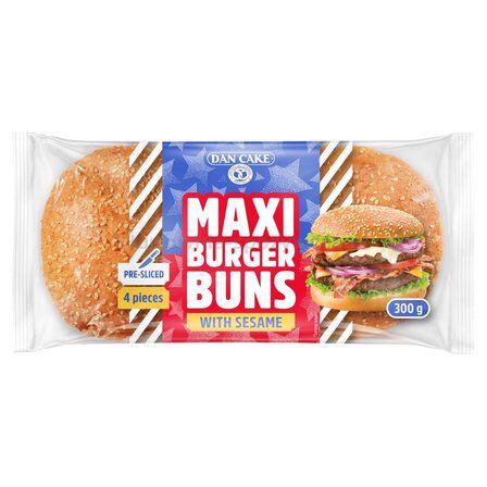 Dan Cake Maxi Burger Buns 300G Cięte