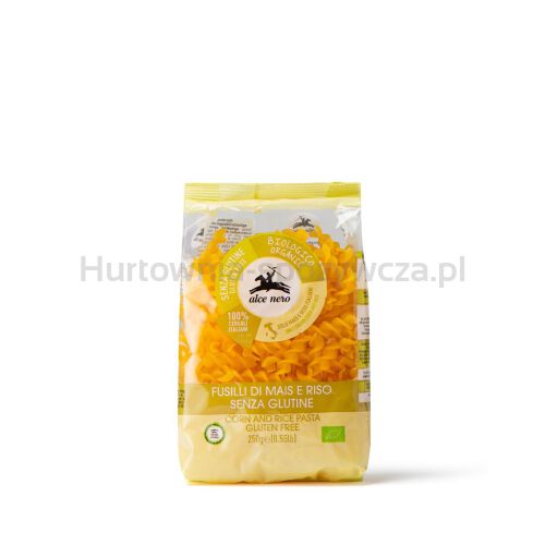 Makaron (Kukurydziano - Ryżowy) Fusilli Bezglutenowy Bio 250 G - Alce Nero [BIO]