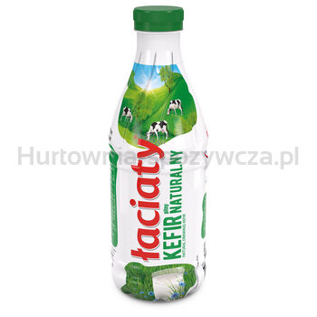 łaciaty Kefir pitny naturalny butelka PET 1L