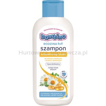 Bambino Rodzina Szampon witaminowy blask hiperdelikatny 400 ml