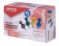 Pinezki beczułki Office Products, 50szt., mix kolorów  - 3