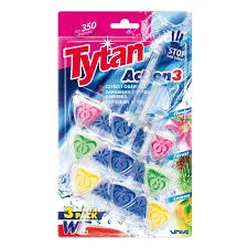 Tytan Mix-Pak Kostka Toaletowa Wc Action 3 Flower, Forest, Lemon 3X40G