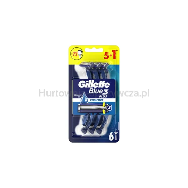 Gillette Blue3 Plus Comfort Maszynki Jednorazowe Dla Mężczyzn 6 Szt.