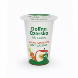 Dolina Czerska Sok NFC jabłkowo marchwiowy 100%  Kubeczek 200ml