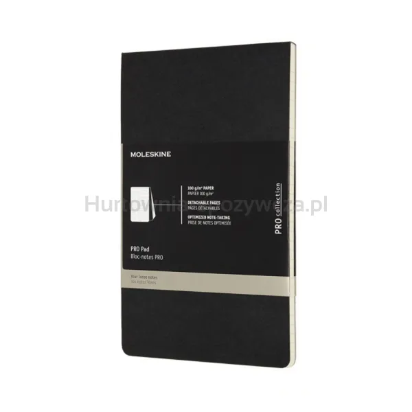 Notes Reporterski Pro Pad Moleskine L (13X21 Cm), 96 Stron, Czarny