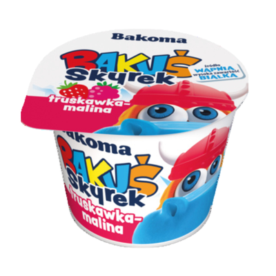 Bakoma Bakuś Skyrek truskawka-malina 100g