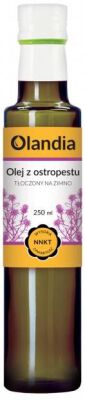 Olej Z Ostropestu Plamistego Tłoczony Na Zimno 250 Ml - Olandia [BIO]