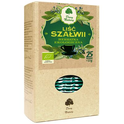 Herbatka Liść Szałwii Bio (25 X 1,5 G) 37,5 G - Dary Natury [BIO]