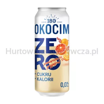 Okocim 0% Pomarańcza Grejpfrut puszka 500 ml