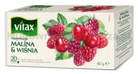 Herbata VITAX INSPIRATIONS, MALINA I WIŚNIA, 20 torebek