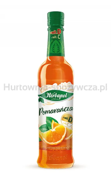 Herbapol Syrop Owocowa Spiżarnia 420 ml, pomarańczowy
