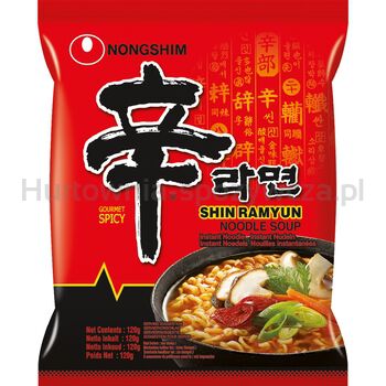 Nong Shim Noodle Zupa Instant Shin Ramyun, Ostra 120G Nongshim