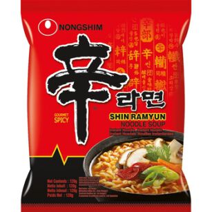 Nongshim Nong Shim Noodle Zupa Instant Shin Ramyun, Ostra 120G 