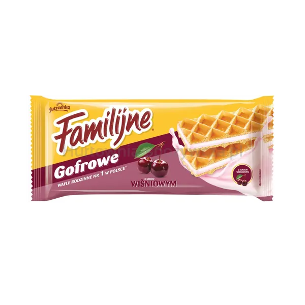 Familijne Gofrowe o smaku wiśniowym 140g