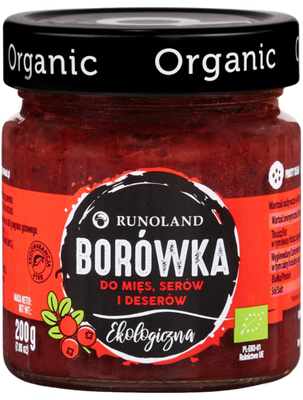 Borówka Do Mięs, Serów I Deserów Bio 200 G - Runoland [BIO]