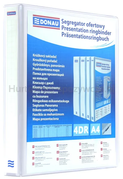 Donau Segregator ofertowy PP, A4/4RD/30, biały 