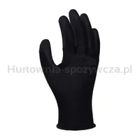 Rękawice DONAU SAFETY PU Black, kat. II, rozm. 10, czarne - 2