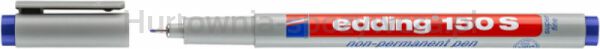 Foliopis zmywalny e-150 S EDDING, 0,3 mm, niebieski