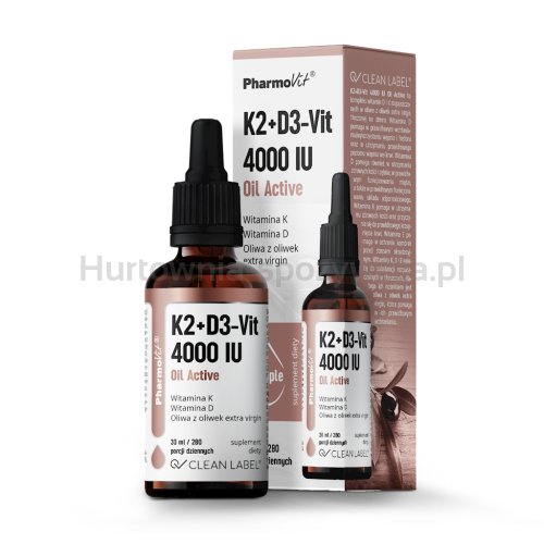 Witamina K2 + D3 W Kroplach Bezglutenowe 30 Ml - Pharmovit (Clean Label) [BIO]