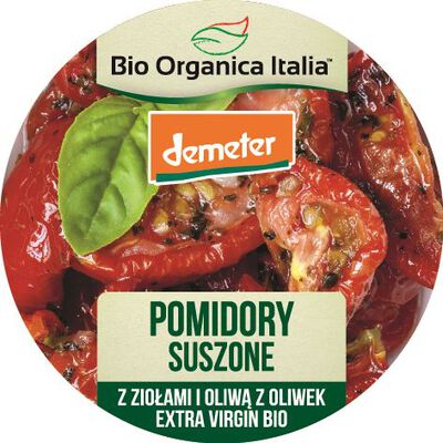 Pomidory Suszone Z Ziołami I Oliwą Z Oliwek Extra Virgin Demeter Bio 125 G - Bio Organica Italia [BIO]