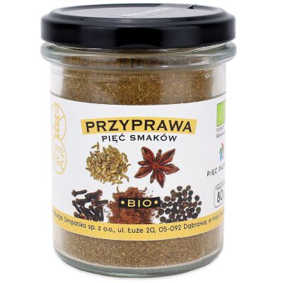 Przyprawa Pięć Smaków Bezglutenowa Bio 80 G - Pięć Przemian [BIO]